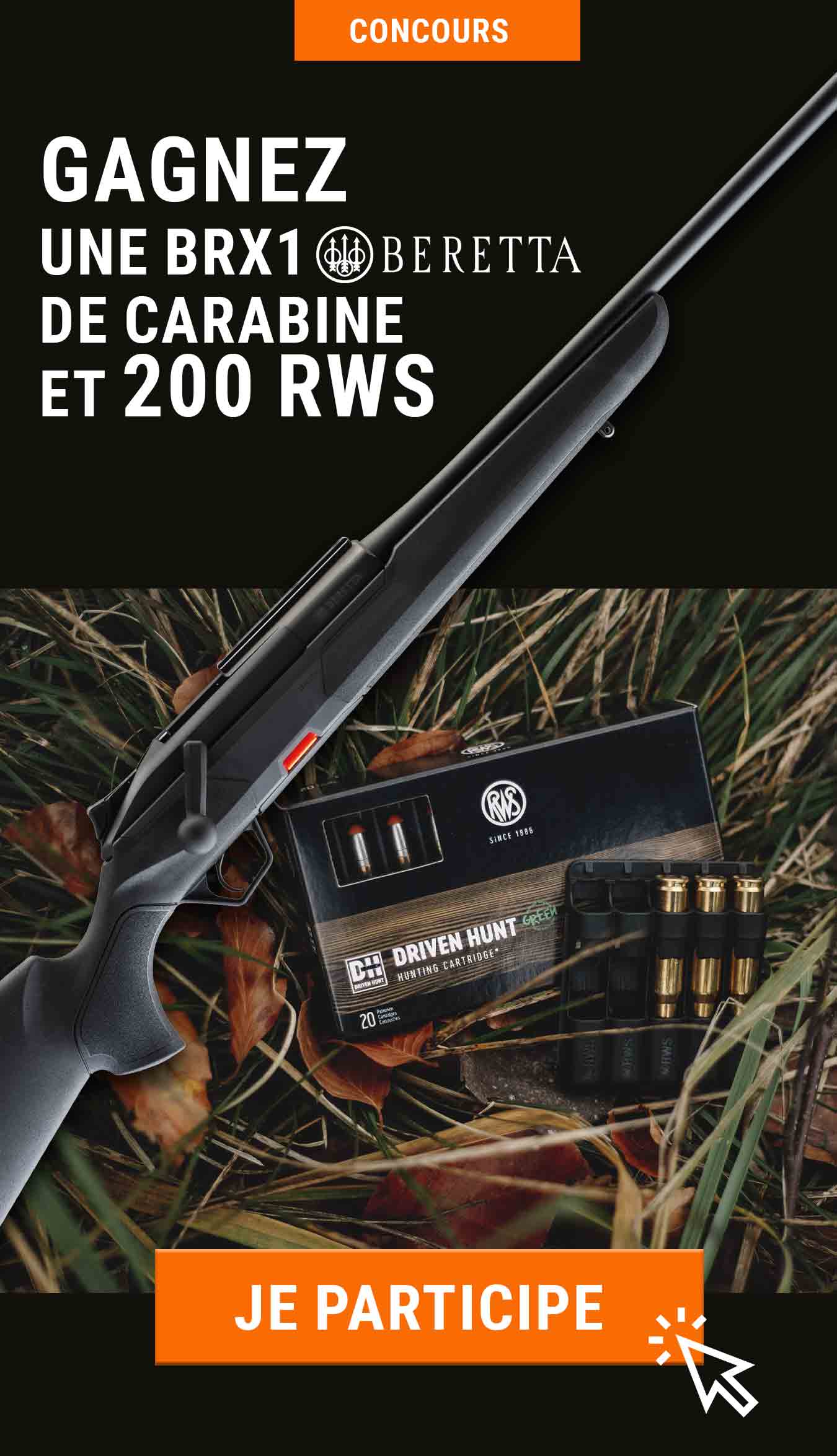 Gagnez une linéaire BRX1 et 200 munitions RWS et plein d'autres cadeaux.